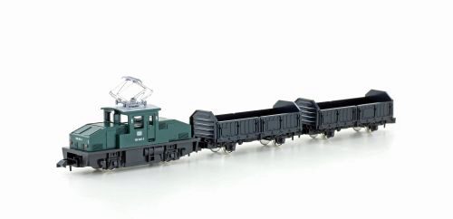 Kato K105006 Güterzug-Set E-Lok BR 169 grün mit 2 Güterwagen DB, Ep.IV
